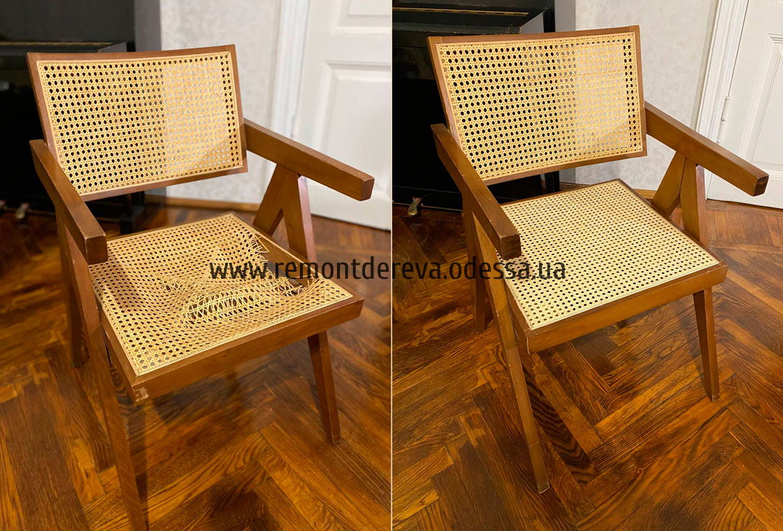 Ремонт стульев из ротанга (Одесса, 2024) замена сиденьев